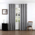 Cortina Jacquard com Bordado Cinza Escura 140*260CM-Individual- BOD HOME