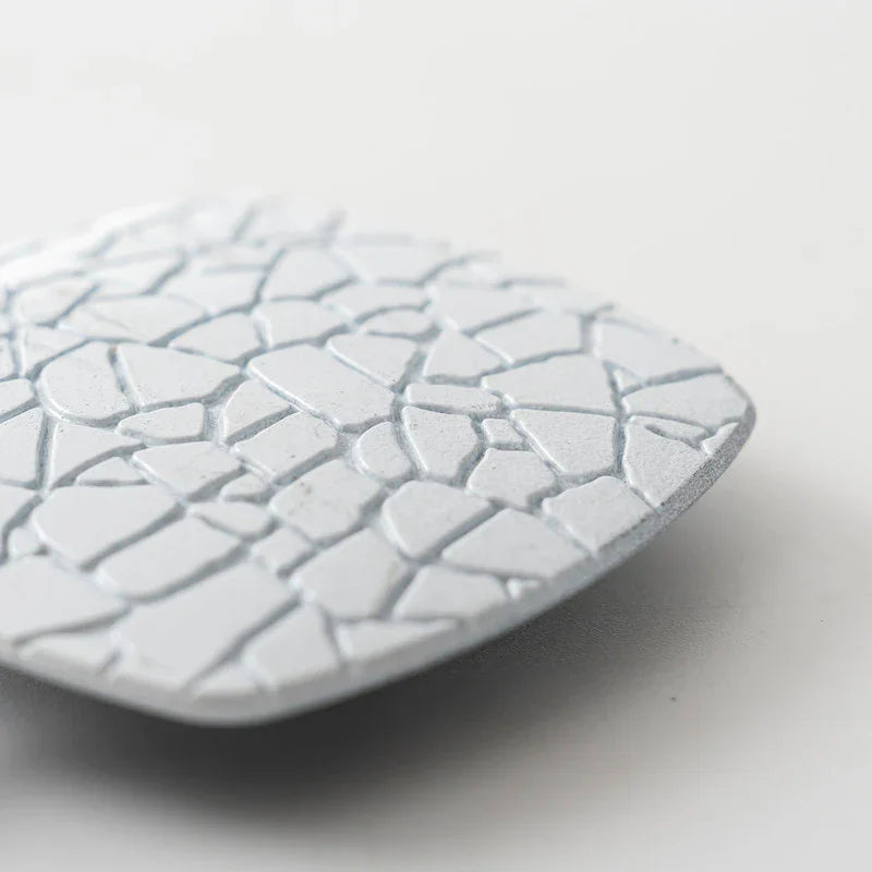 1PC Amarra Magnética Quadrada de Cortina com Padrão de Mármore- BOD HOME