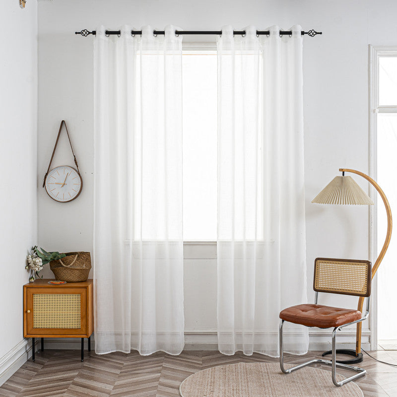 Cortina de linho com tecido leve e translúcido 140*260cm - BOD HOME