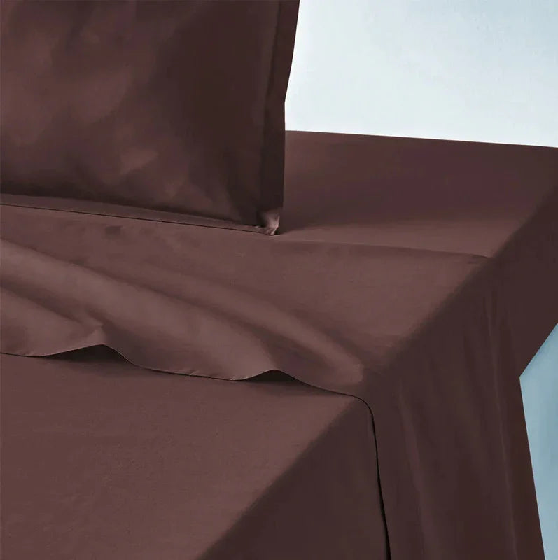 Lencol de cima castanho escuro