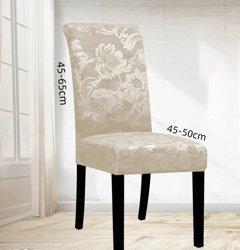 Capa para Cadeira Ajustável Padrão Flores Branco Claro - BOD HOME