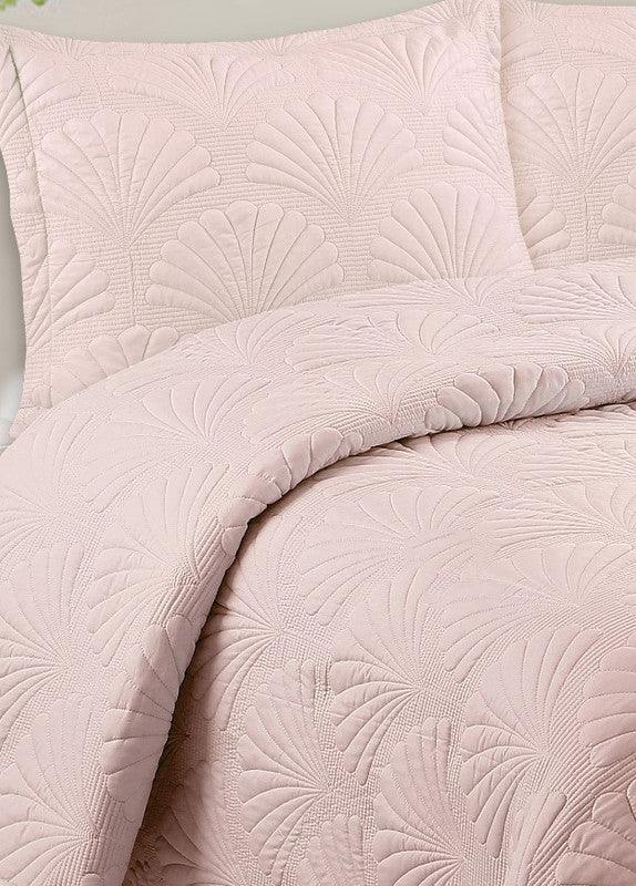 Colcha de Verão com Relevo de Flor Rosa - BOD HOME