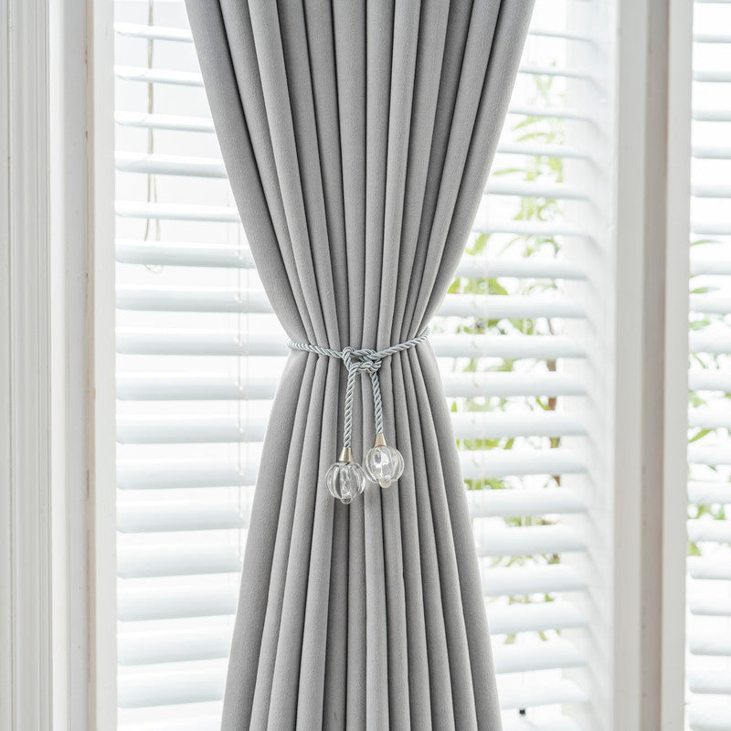 1PC Amarra de Cortina com duas Abóboras de Cristal- BOD HOME