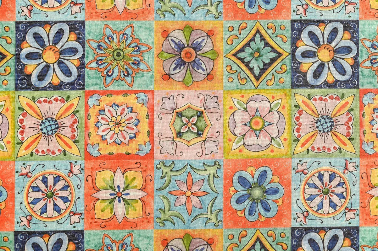 Cortina de Cozinha com Estampa de Flores Variadas Individual - BOD HOME