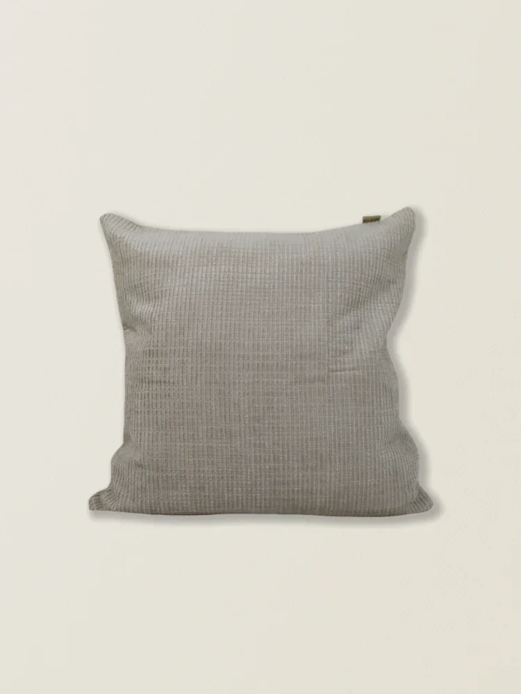 Capa de almofada chenille bege t.aprox:45*45cm