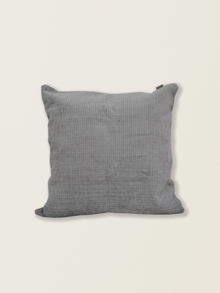 Funda de cojín de chenilla gris t.aprox:45*45cm