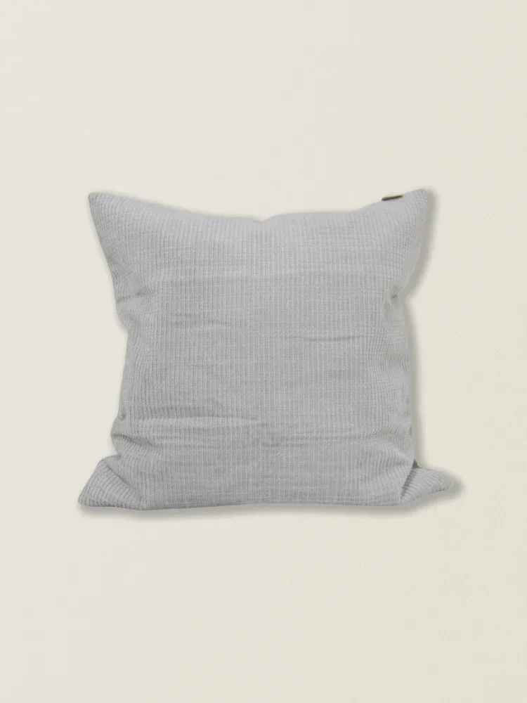 Capa de almofada chenille prata t.aprox:45*45cm