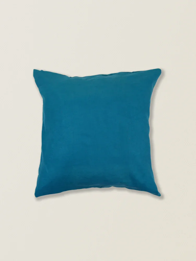 Tamaño de la funda de cojín de gamuza azul: aproximadamente 45*45 cm