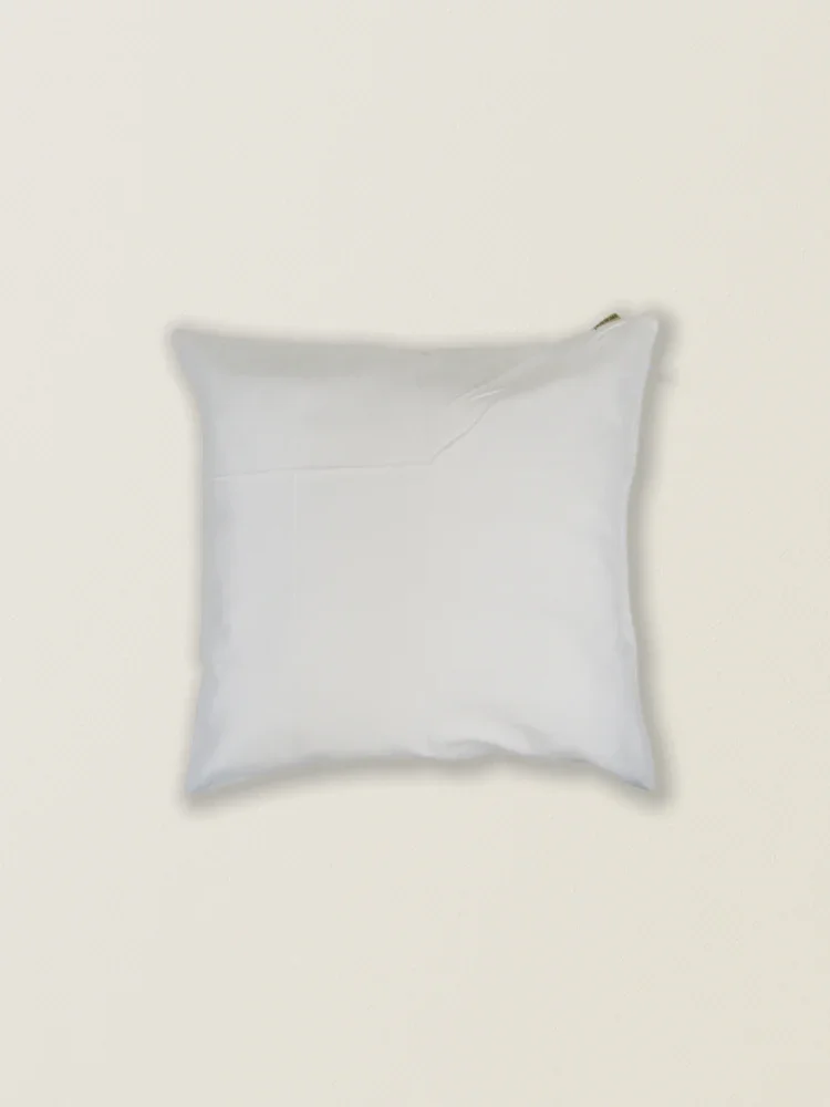 Funda de cojín de ante blanco t.aprox:45*45cm