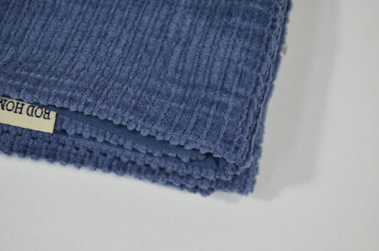 Capa de almofada chenille azul esc. t.aprox:45*45cm