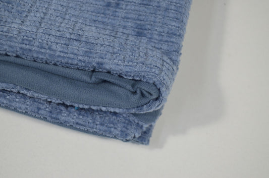 Capa de almofada chenille azul t.aprox:45*45cm