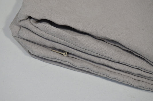 Capa de almofada camurca cinza clara t.aprox:45*45cm