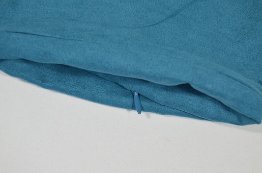 Capa de almofada camurca azul t.aprox:45*45cm