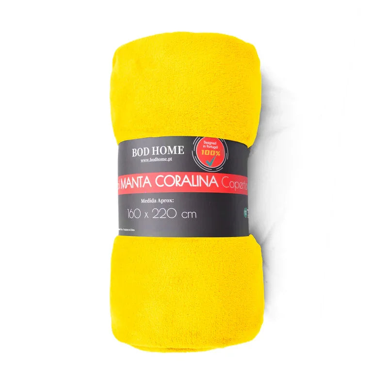 Manta de flanela Amarelo Gengibre