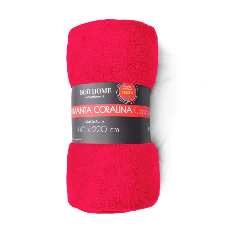 Manta de flanela Vermelho