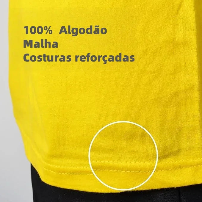 Camiseta amarilla de hombre.