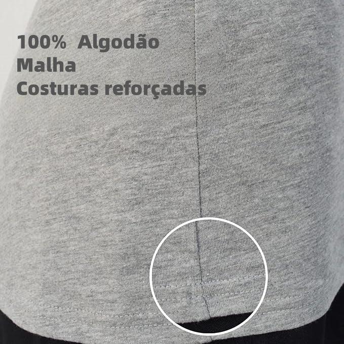 T-shirt homen cinzo