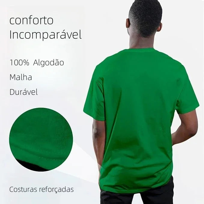 T-shirt homen forest green