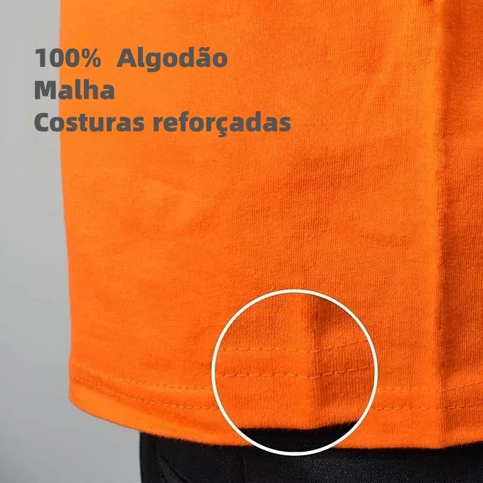 T-shirt homen laranja