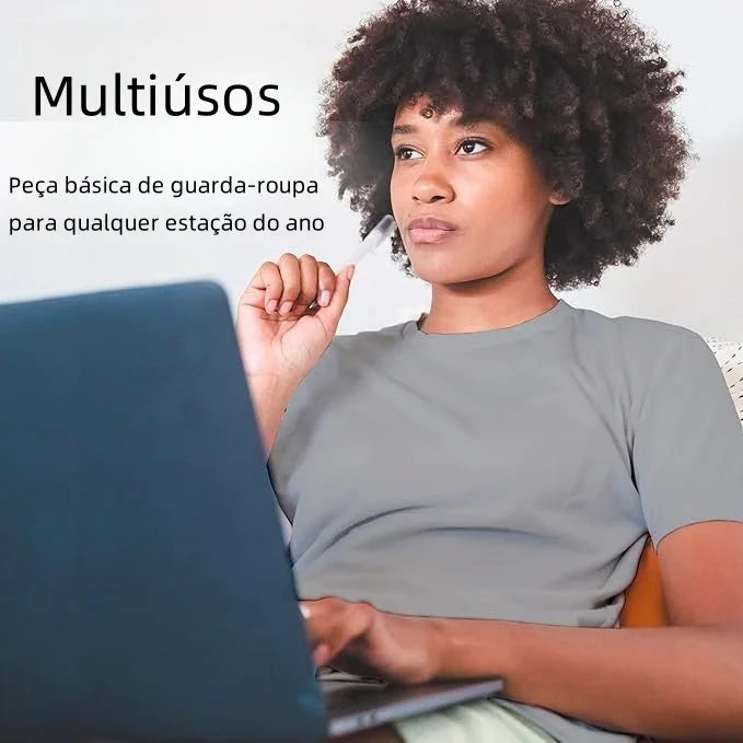 camiseta mujer gris