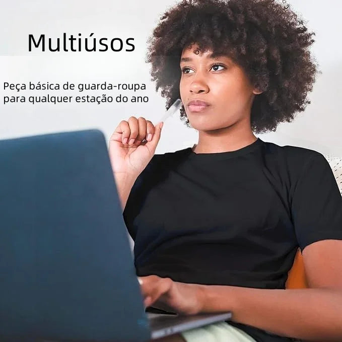 camiseta mujer negro