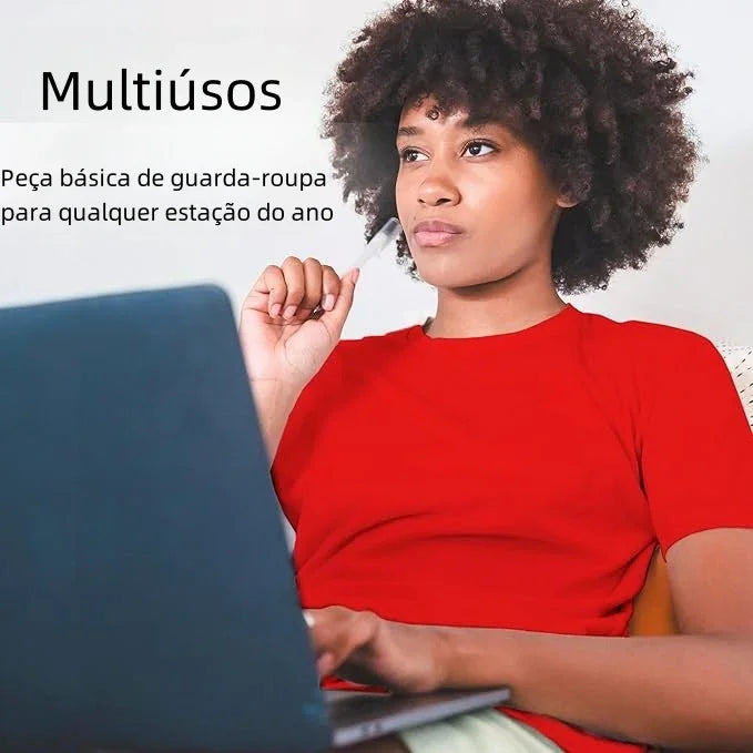 camiseta mujer rojo
