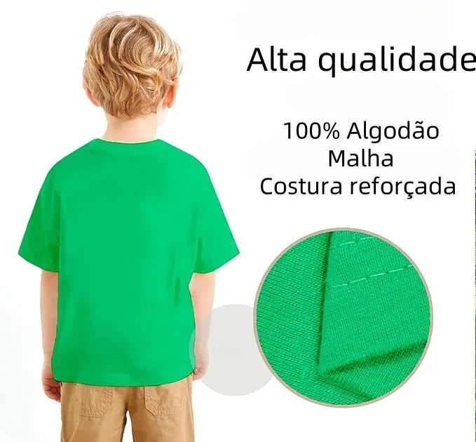 Camiseta infantil verde