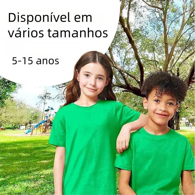 Camiseta infantil verde