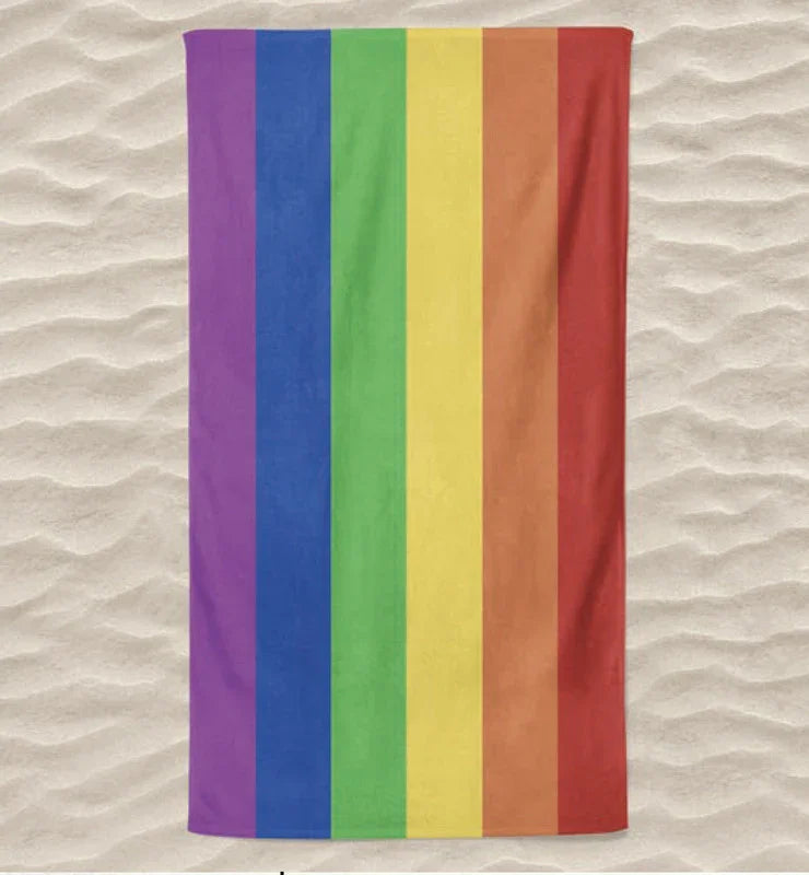Toalha de Praia 3D Arco-íris 70x140 cm - BOD HOME
