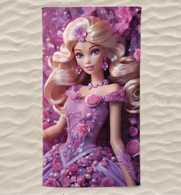 Toalha de Praia 3D Barbie 70x140 cm - BOD HOME