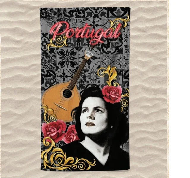 Toalha de Praia 3D Guitarra Portuguesa 70x140 cm - BOD HOME