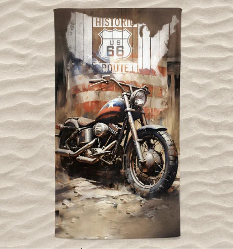 Toalha de Praia 3D Mota 70x140 cm - BOD HOME