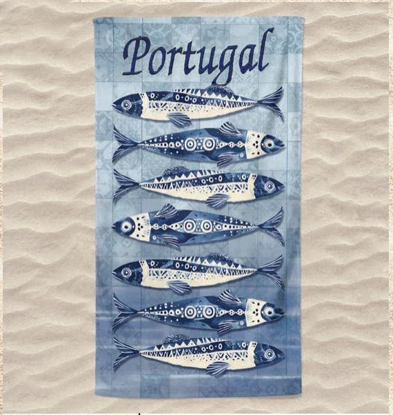 Toalha de Praia 3D Sardinha 70x140 cm - BOD HOME