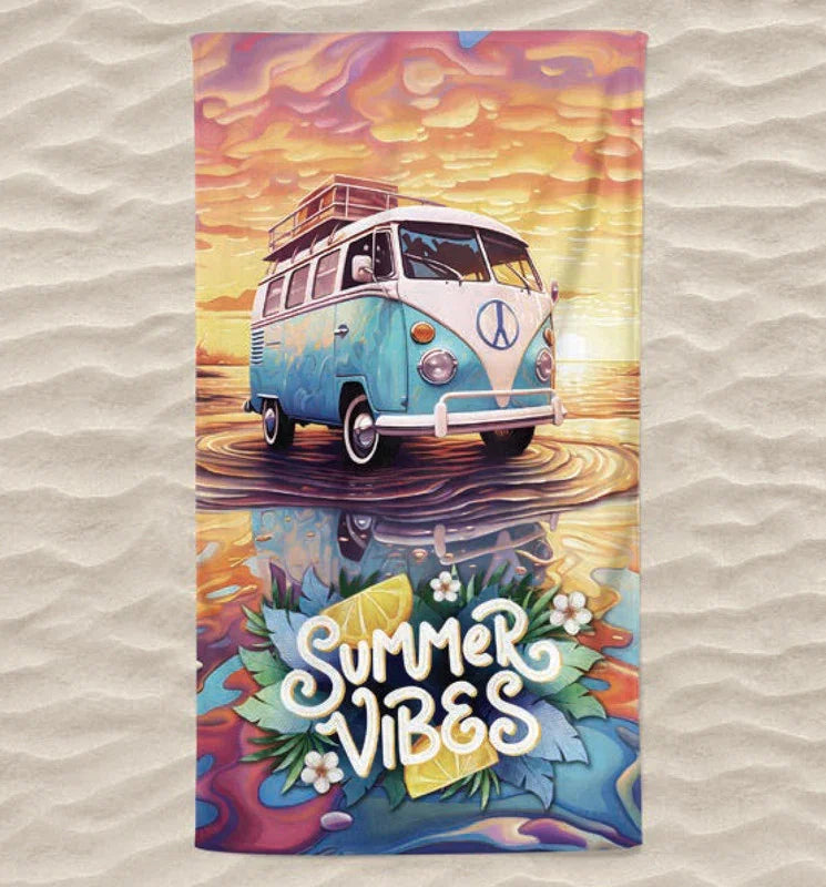 Toalha de Praia 3D Summer Vibes 70x140 cm - BOD HOME