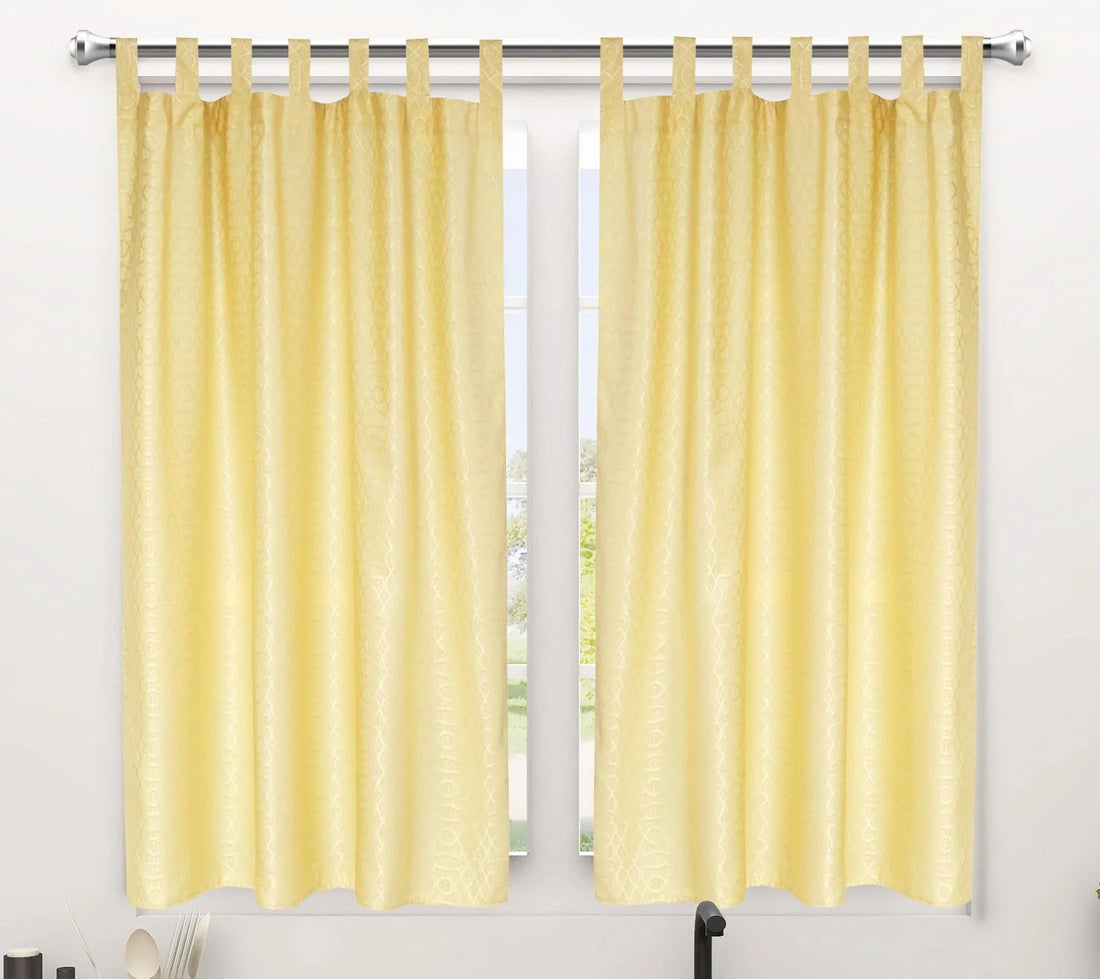 Cortina de cozinha com textura de linhas - BOD HOME