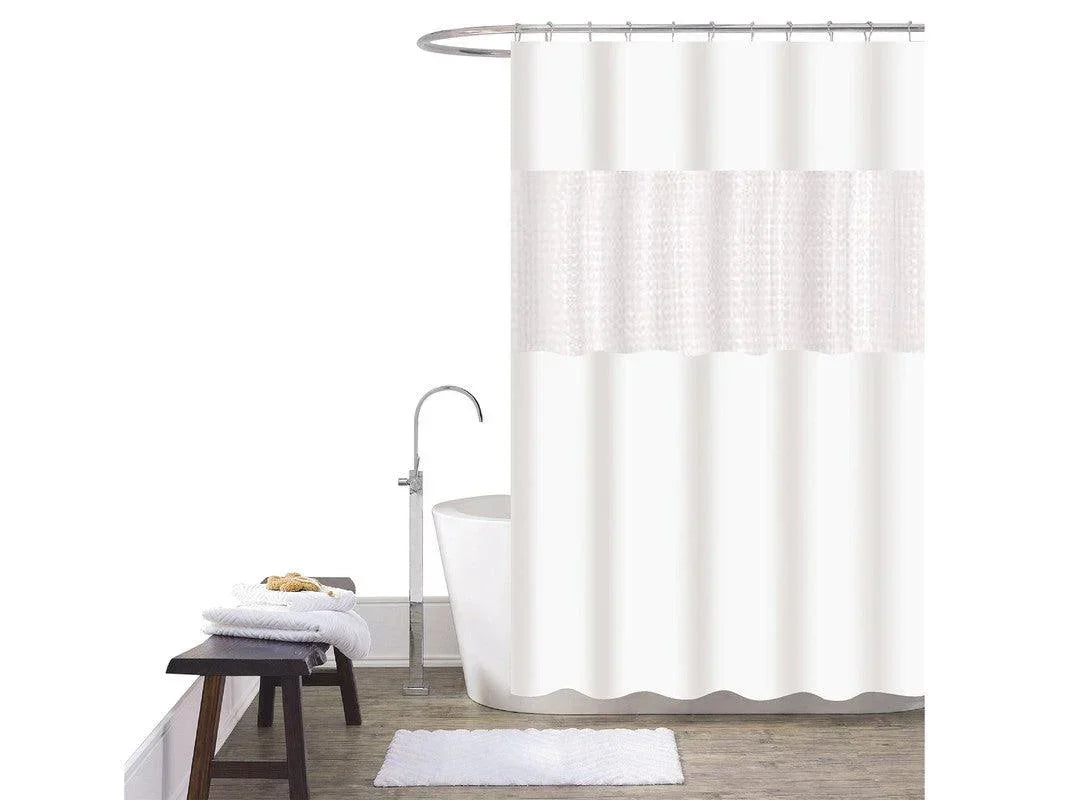 1 Pack de 2 Cortina De Duche Em Patchwork 180*180cm 003