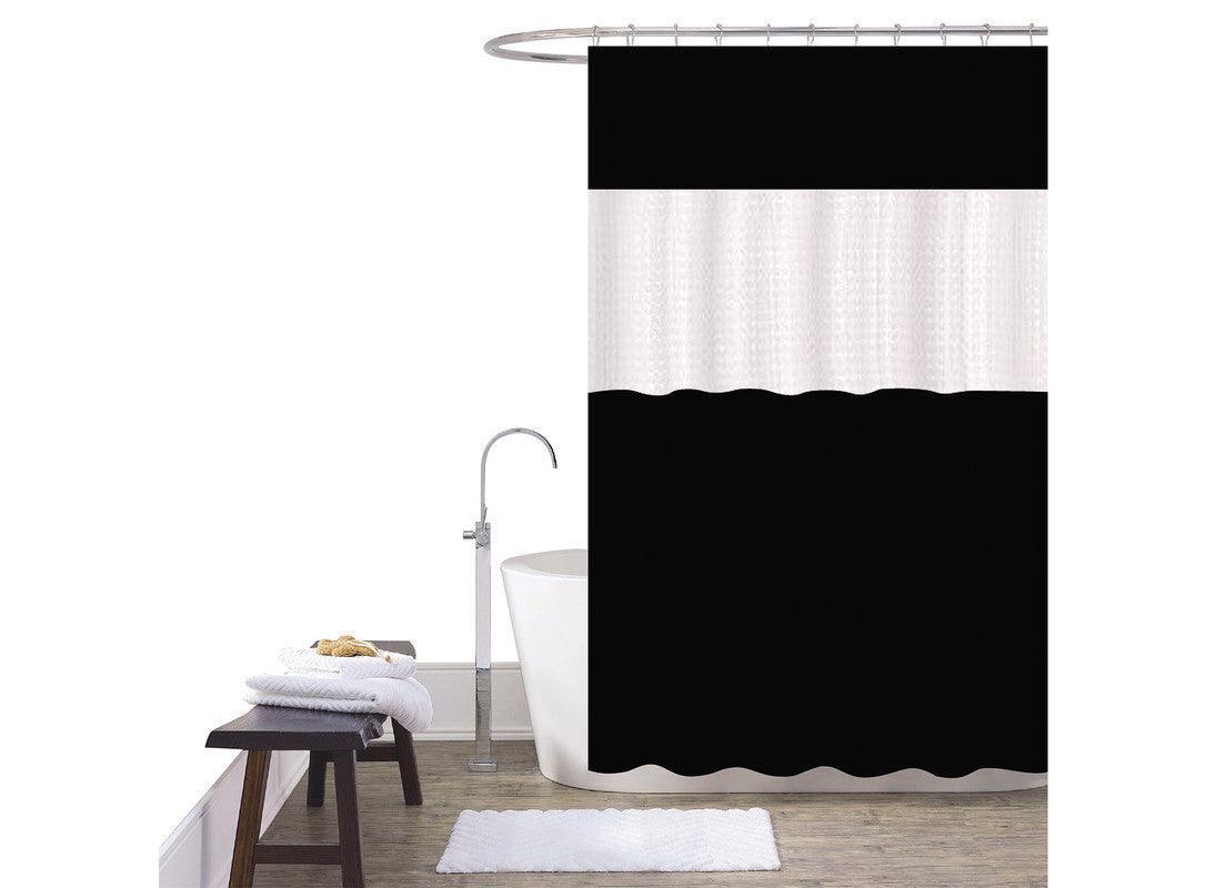 Cortina De Duche Em Patchwork 180*180cm-Individual