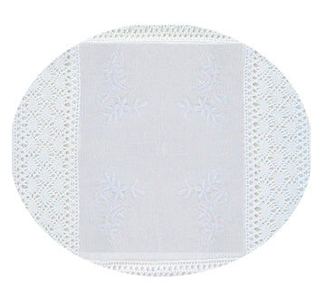 Toalha de mesa (redonda) Branco - BOD HOME
