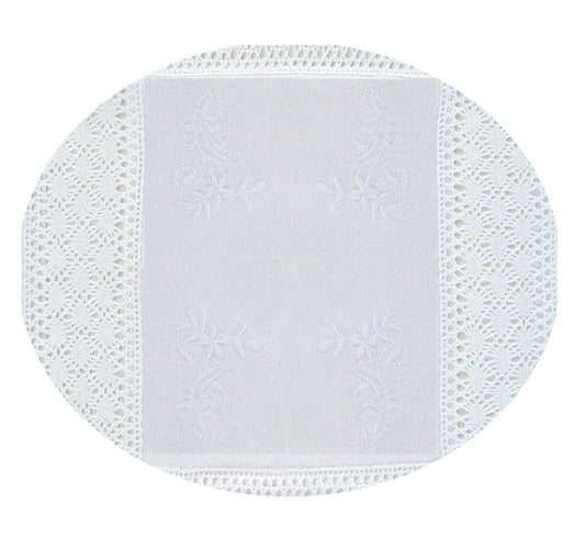 Toalha de mesa (redonda) Branco - BOD HOME