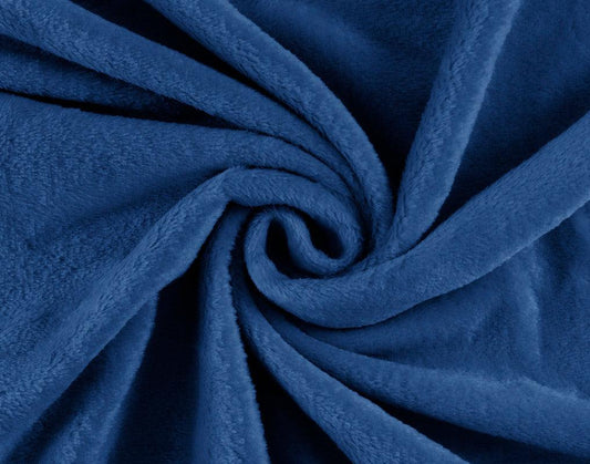 Cobertor Lisa De Pelúcia Longa Espessa Azul Escuro - BOD HOME
