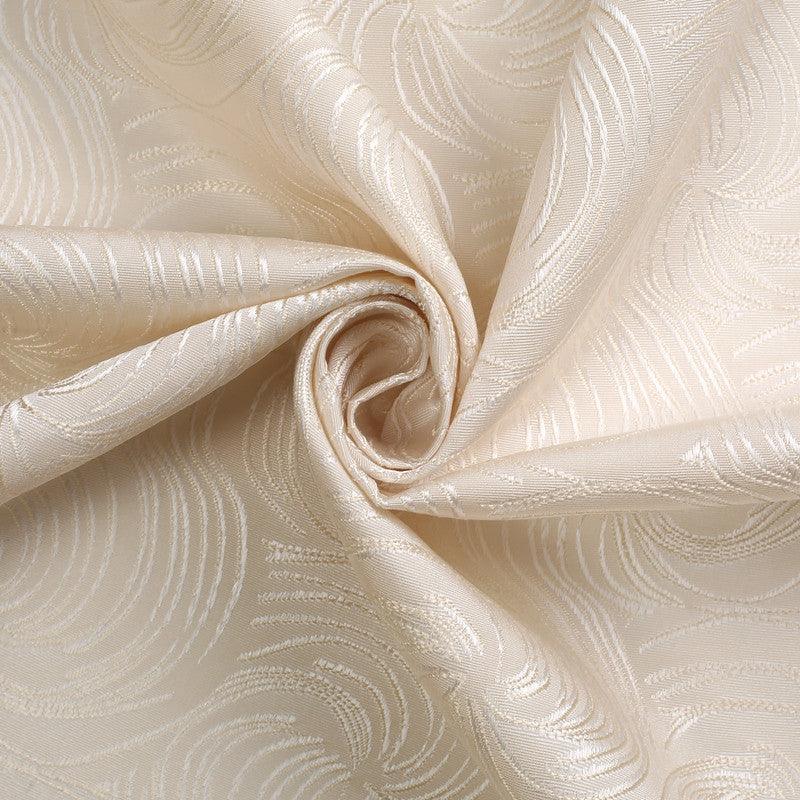 Cortina Confecionada com Padrão de Listras Rotativas Bege 140*260cm - BOD HOME