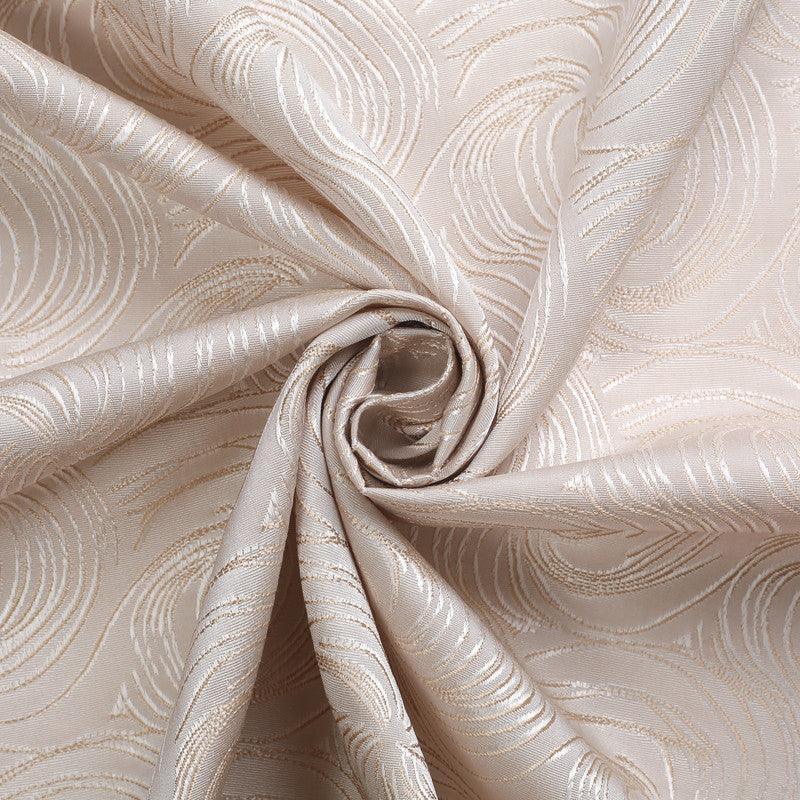 Cortina Confecionada com Padrão de Listras Rotativas Castanho Claro 140*260cm - BOD HOME