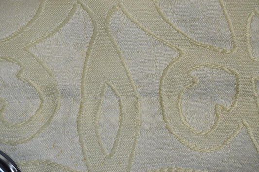 Cortina Confecionada com Tecido Sólido Florido Sofisticado Branco 140*260cm - BOD HOME