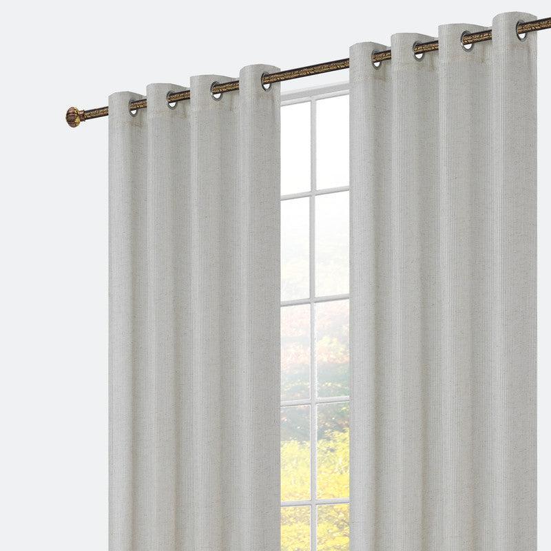 Cortina de linho entrelaçamento de linhas finas e grossas 140*260cm - BOD HOME