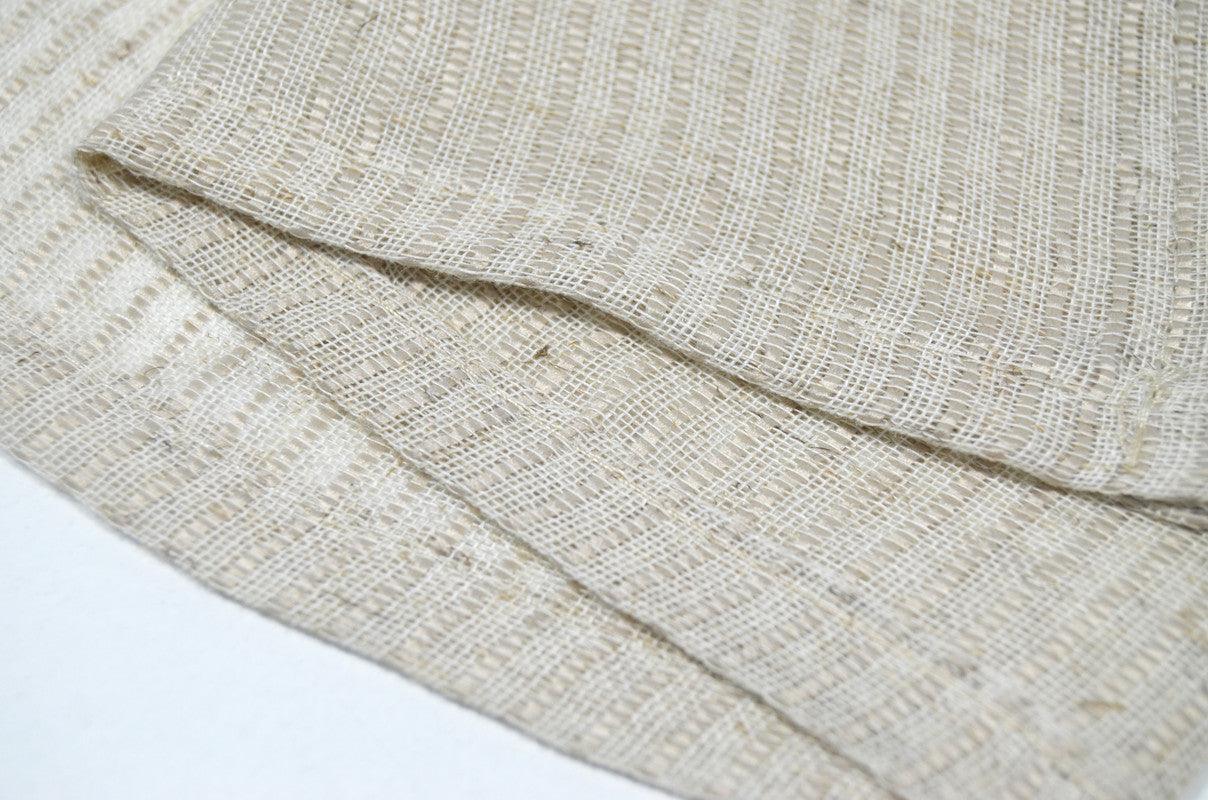 Cortina de linho entrelaçamento de linhas finas e grossas 140*260cm - BOD HOME