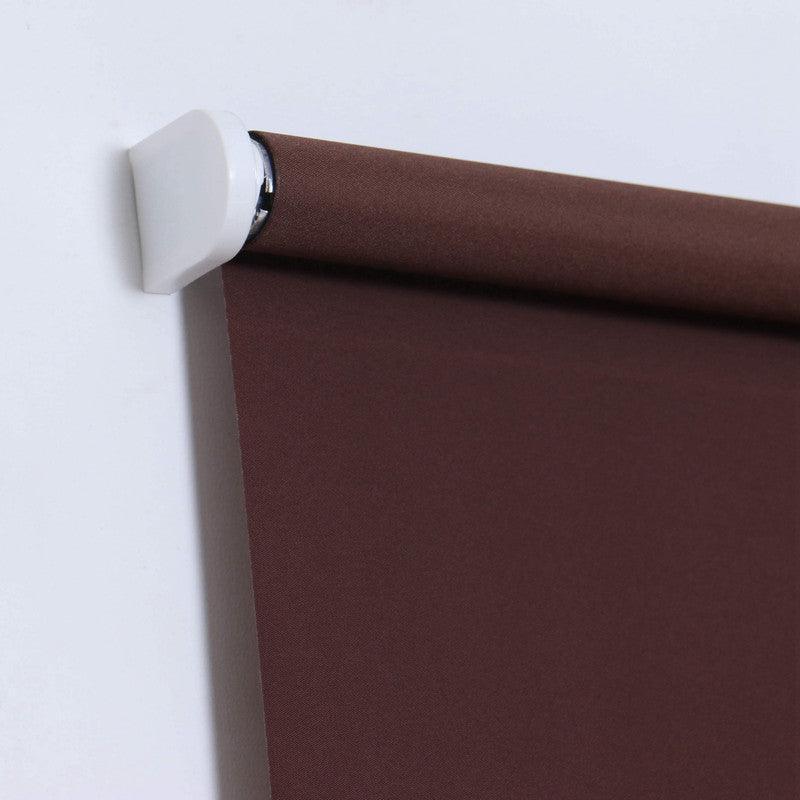 Estore de rolo translúcido Easy Fit castanho escuro - BOD HOME