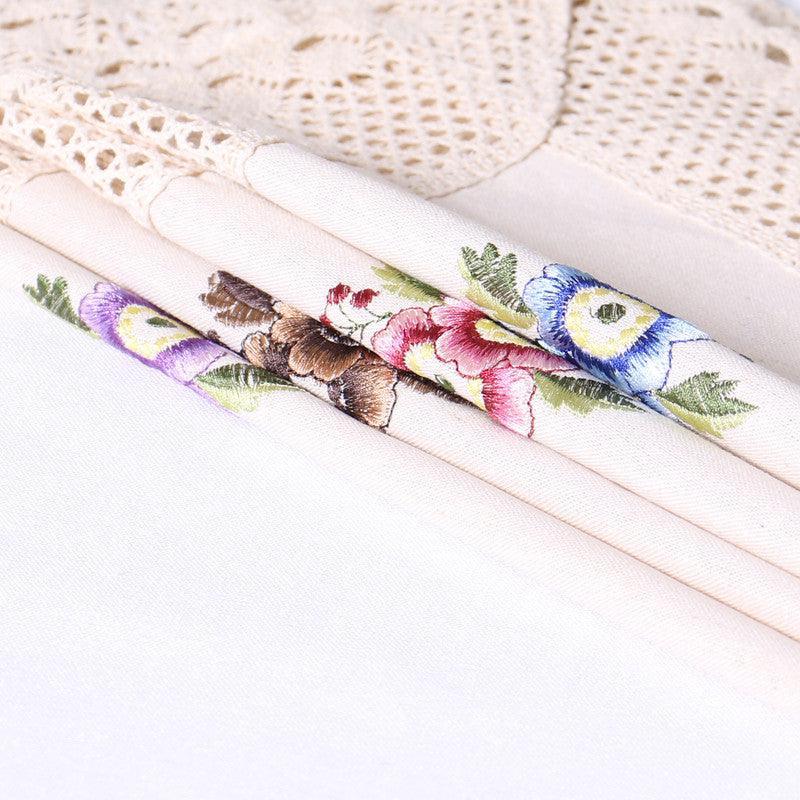 Individual de mesa bordado floral 30*45cm - BOD HOME