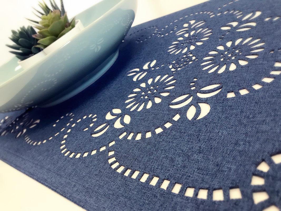 Individual de mesa vaziado floral 33*180cm - BOD HOME