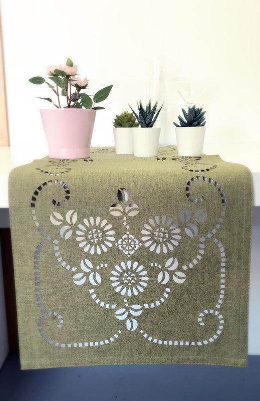 Individual de mesa vaziado floral 33*90cm - BOD HOME