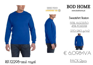 Sweatshirt azul royal - BOD HOME